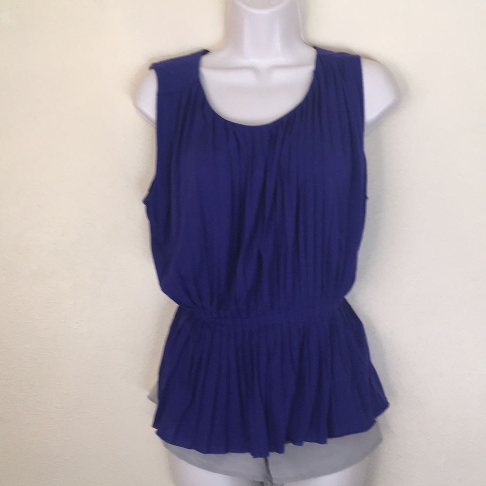 J. Crew jersey knit pleated sleeveless top